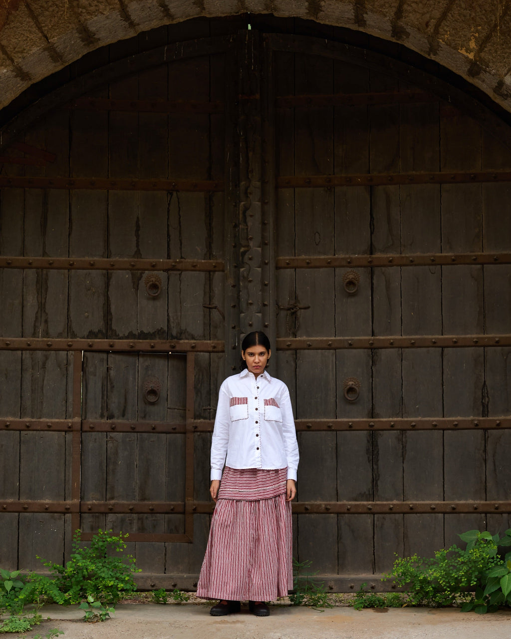 Water Story Crochet Oversized Shirt
