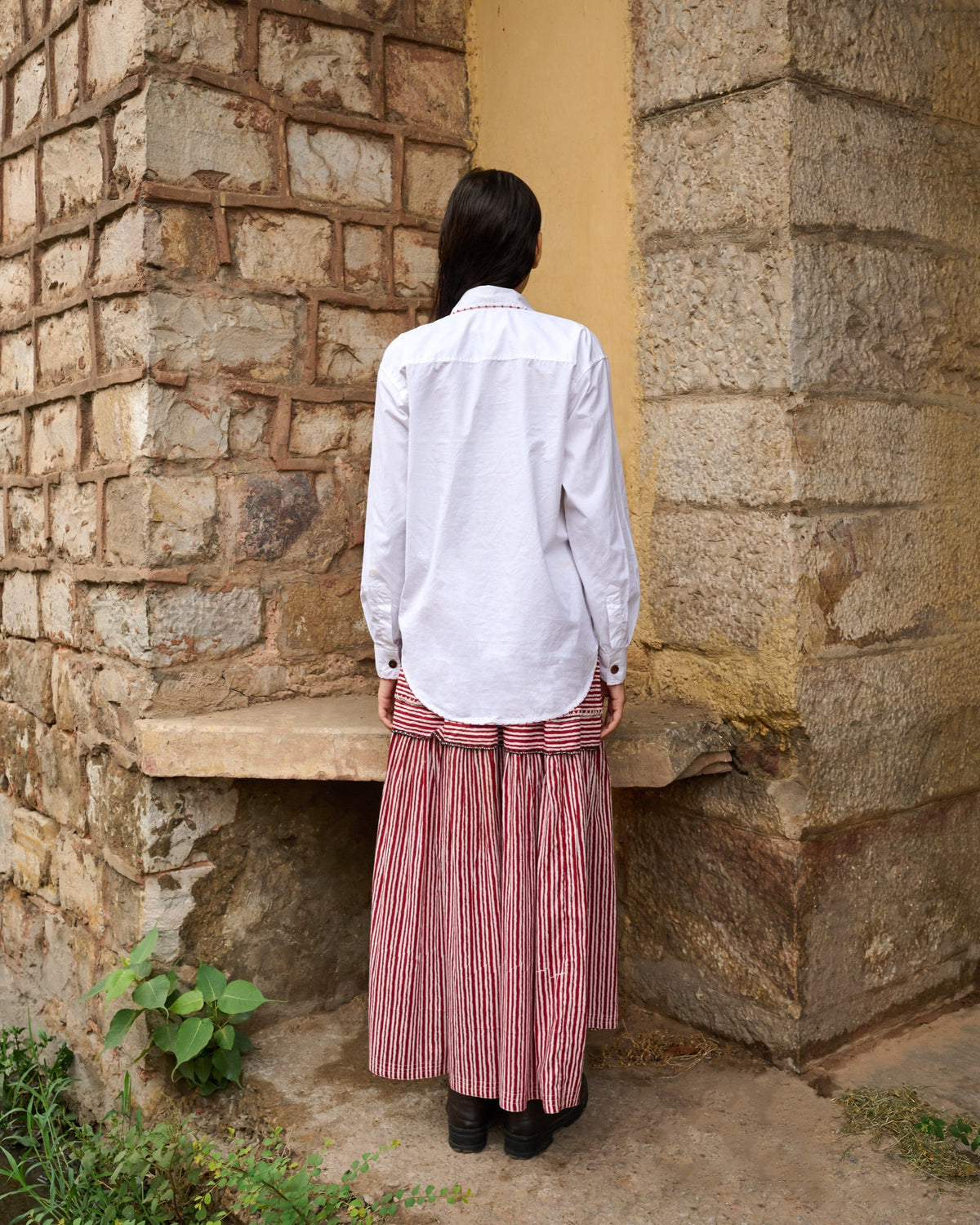 Water Story Crochet Oversized Shirt