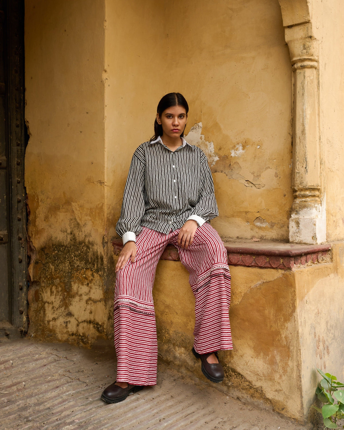 Leheriya Striped Shirt