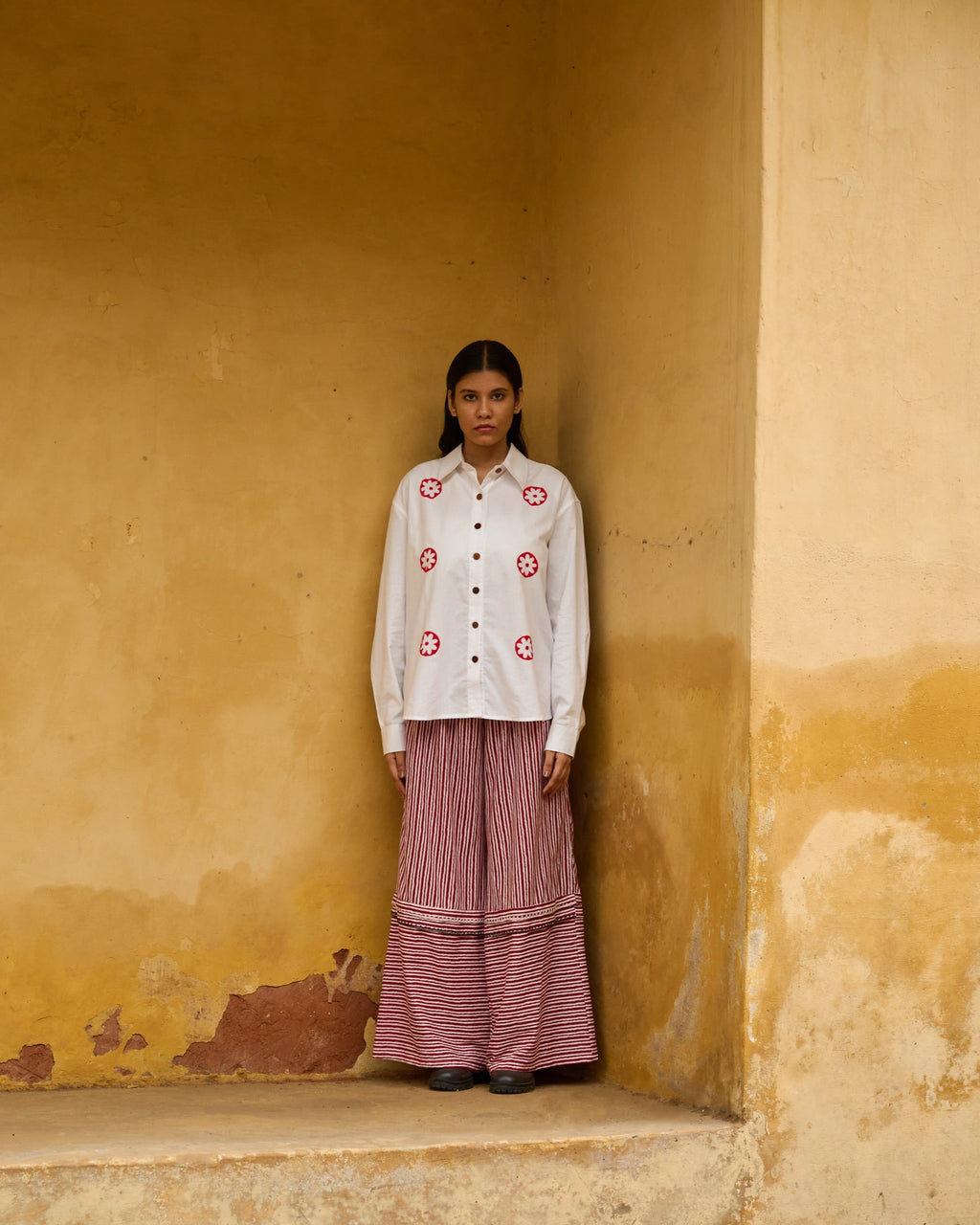 Leheriya Hand Embroidered Pant
