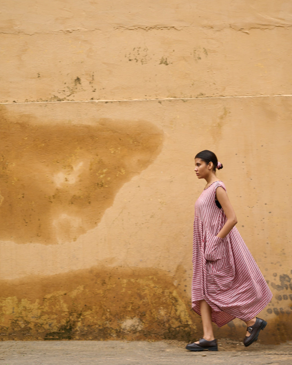 Leheriya Asymmetrical Hand Embroidered Dress